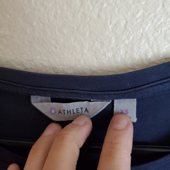 Athleta Blue Sleeveless Modal Stretch Tunic Top - Picture 3 of 5